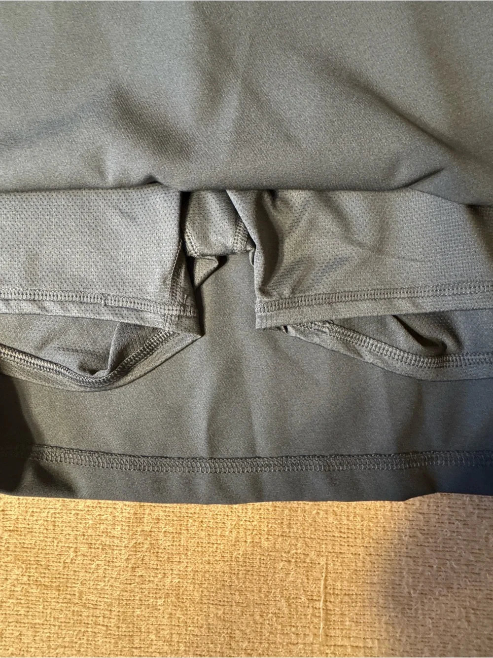 Everyday Stretch Mini Skirt in Slate Green